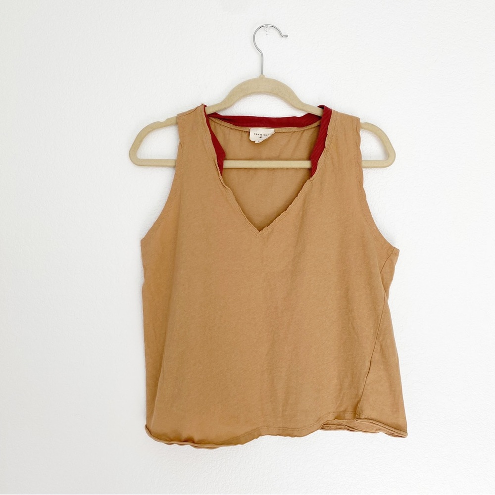 Tea Mints | Mustard Yellow Oversized Boutique Tank Top